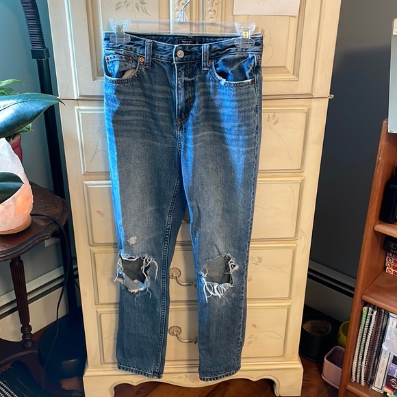 Abercrombie & Fitch Jeans Af Annie Girlfriend High Rise Ankle Cut